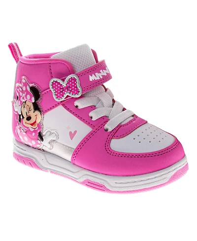 Disney Little Girls (6-12) Minnie Mouse High-Top Sneakers