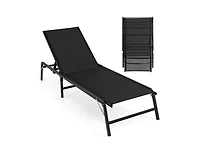 Boyel Living Chaise Lounge Chair Set of 2 Foldable Patio Lounge Chairs