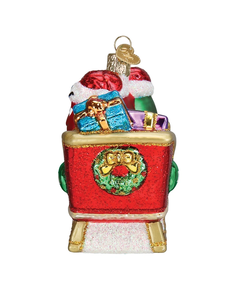 Old World Christmas 4" Mars Wrigley Candies M&M's in Sleigh Ornament