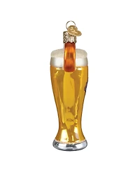 Old World Christmas 4.5" Adult Beverages Glass of Blue Moon Beer Ornament