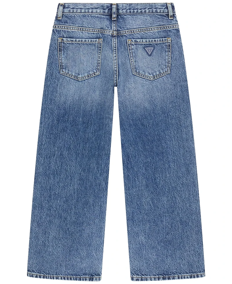 Guess Girls' 7-16 Oversize Rhinestone Denim Jeans