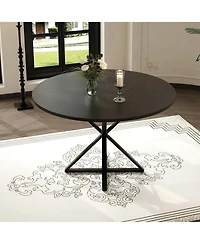 gaomon Round Dining Table for 4, 47" Table, Circle Room