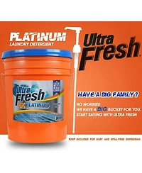 Ultra Fresh 6X Platinum 5 Gal Laundry Detergent, Up to 640 Loads