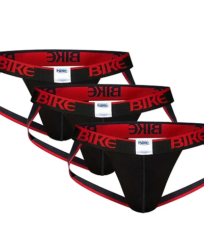 Bike Athletic Men's 3-Pack Stretch Cotton Jockstrap