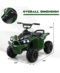 Mecale 12V Kids Ride On Atv with High/Low Speed and Comfortable Seat