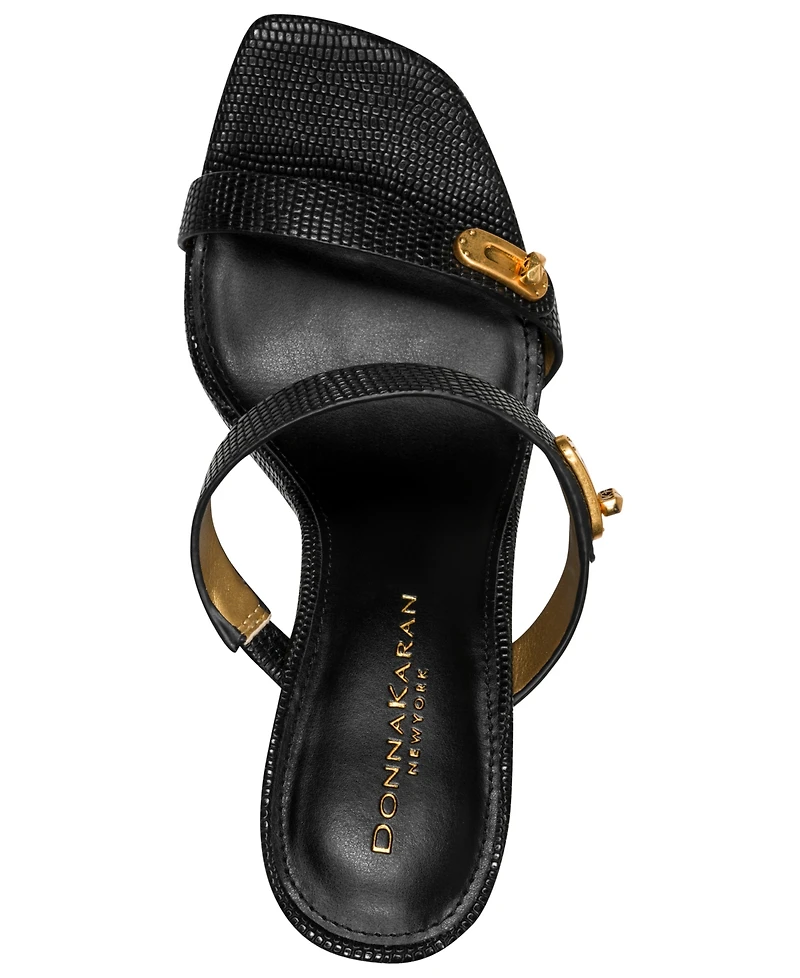 Donna Karan New York Women's Bailey Double Band Slip-On Dress Sandals