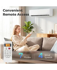 Homcom 23000 Btu Mini Split Air Conditioner, 19 SEER2 230V Ductless Ac Unit