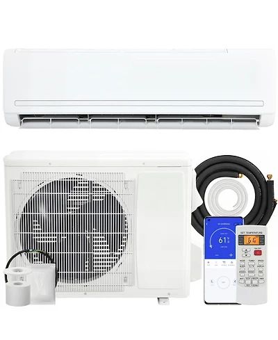 Homcom 23000 Btu Mini Split Air Conditioner, 19 SEER2 230V Ductless Ac Unit