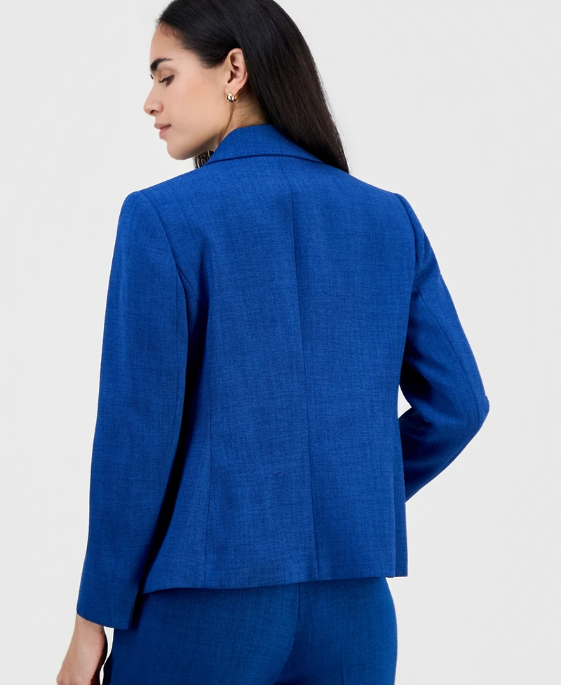 Kasper Petite Peak-Lapel One Button Jacket