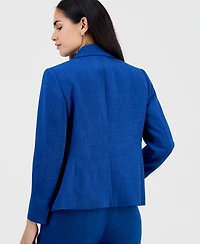 Kasper Petite Peak-Lapel One Button Jacket