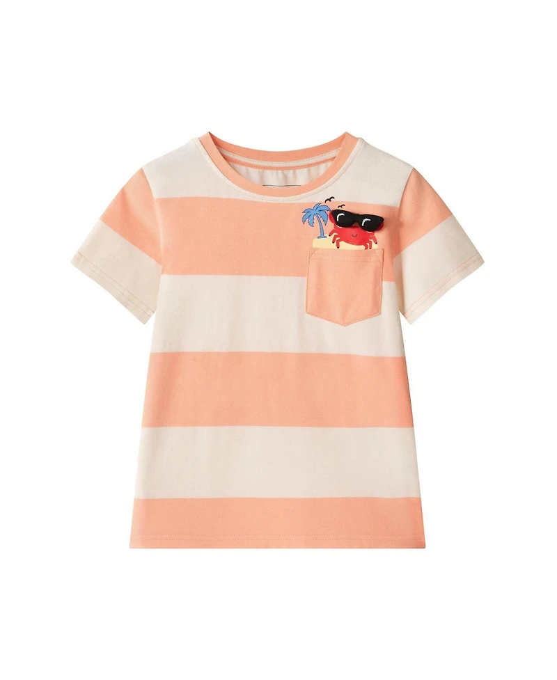 Andy and Evan Toddler Boys Smiley Pop Art Graphic Tee