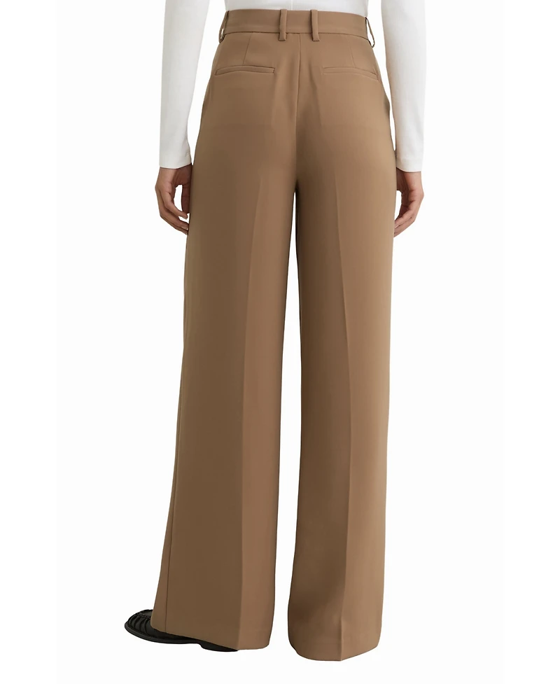 Reiss Women's Wide-Leg Tailored Trouser Pants