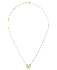Macy's Butterfly Necklace in 10k Two-Tone Gold