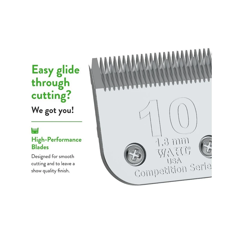 Wahl Professional Animal 10 Medium Competition Series Detachable Blade with 1/16-Inch Cut Length (2358-100)