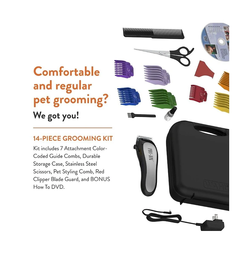 Wahl Pro Animal Pro Ion Cordless Pet Clipper Kit for dogs and cats