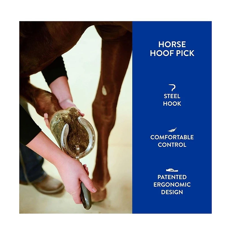Wahl Professional Animal Equine Grooming Horse Hoof Pick Horse Hoof Pick for Grooming Ergonomic Rubber Handle Horse Cleaning Tool