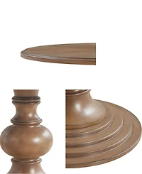 Madison Park Lexi 48" Round Wood Pedestal Dining Table