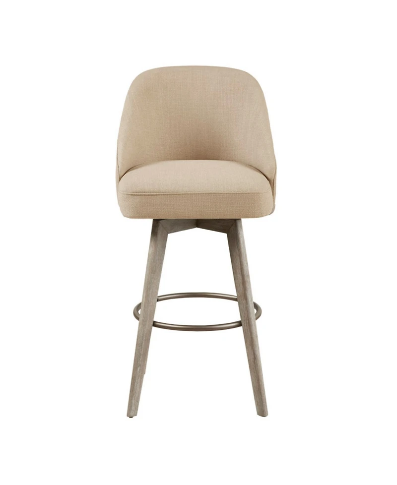 Madison Park Pearce 20" Upholstered Swivel Bar Stool