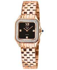 GV2 by Gevril Women's Milan Swiss Quartz Diamond Ip Stainless Steel Bracelet Watch