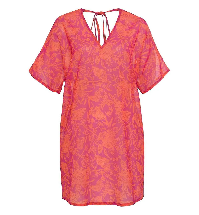 Lascana Women's Tropical Cover up Beach Dress