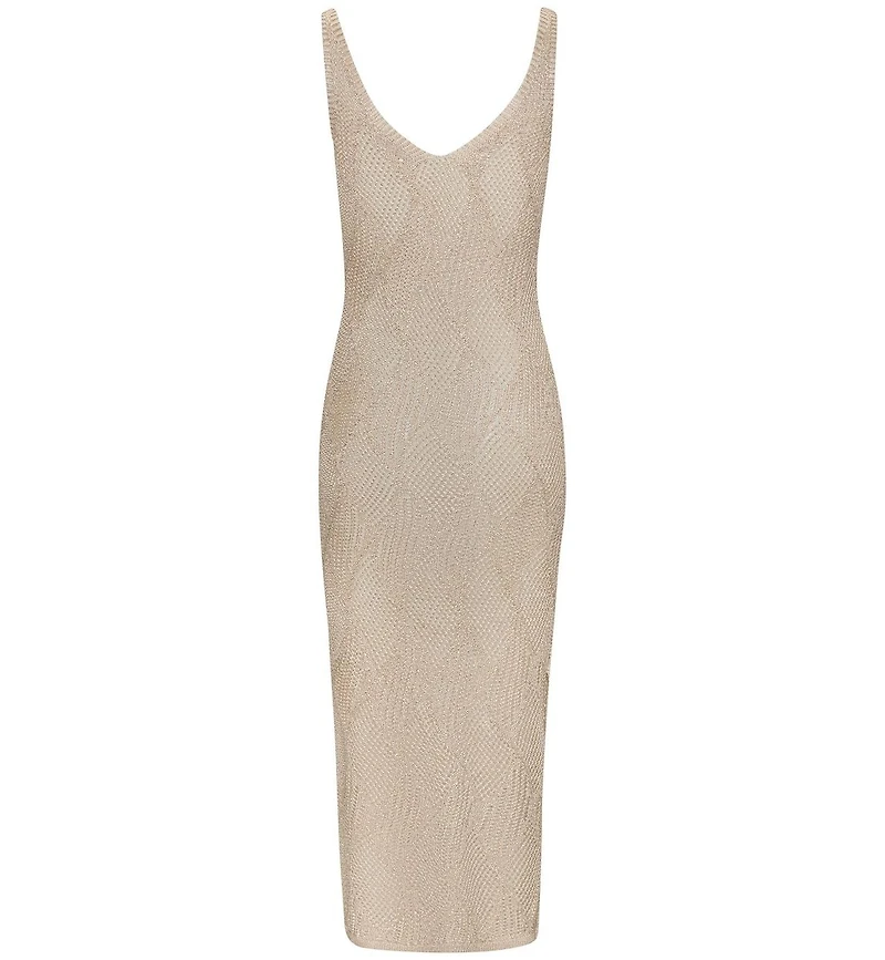 Lascana Women's Crochet Midi Dress Cover up Beach