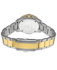 GV2 by Gevril Women's Cortina Swiss Quartz Diamond Two tone Ipyg/Ss Stainless Steel Bracelet Watch