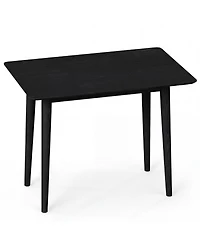 Slickblue 34 Inch Rectangular Wooden Dining Table for 2-4 Farmhouse Style