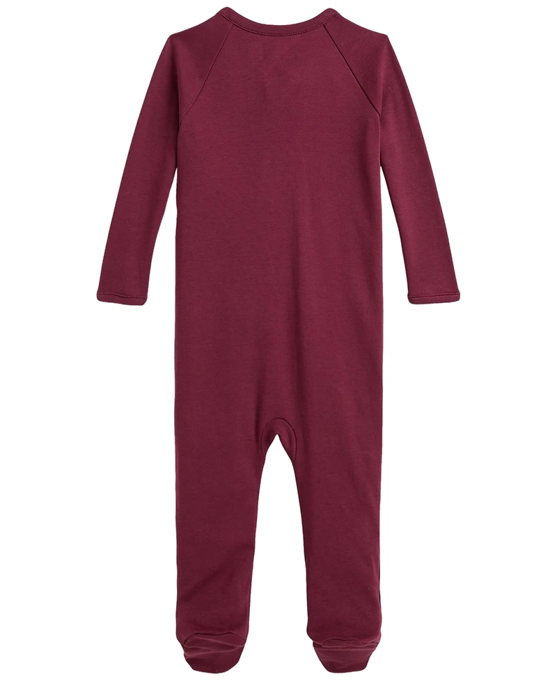 Polo Ralph Lauren Baby Boys' Cotton Interlock Footed Coverall