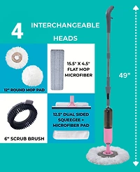 True & Tidy 4-in-1 Spray Mop Kit