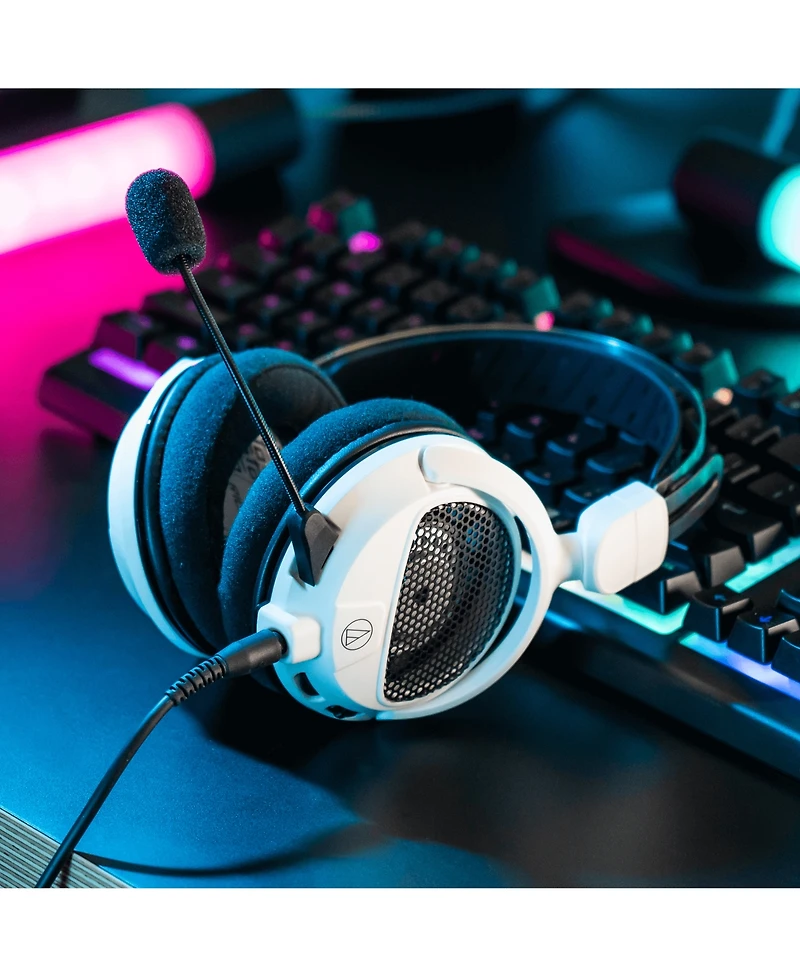 Audio Technica Open-Back Over-Ear Gaming Headset - White