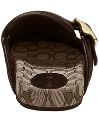 Coach Women's Signature Jacquard Round Toe Archival Buckle Clogs