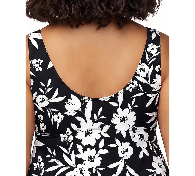 Island Escape Plus Magnolia Underwire Swim Dress, Macy's Exclusive