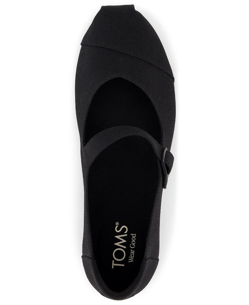 Toms Women's Alpargata Mary Jane Buckled Espadrilles Flats