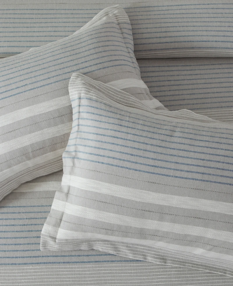 Levtex Home Hawthorn Stripes Reversible 3-Piece Duvet Cover Set