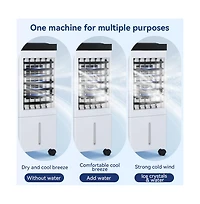 Topteng Portable Air Cooler Speed Evaporative Fan with Ice Crystals, Gal Tank & Remote for Bedroom