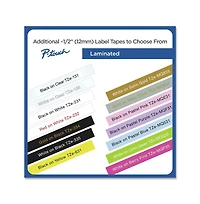 Brother P-Touch TzEMQ531 0.47 Inch x 26.2 Foot TZ Standard Adhesive Laminated Labeling Tape