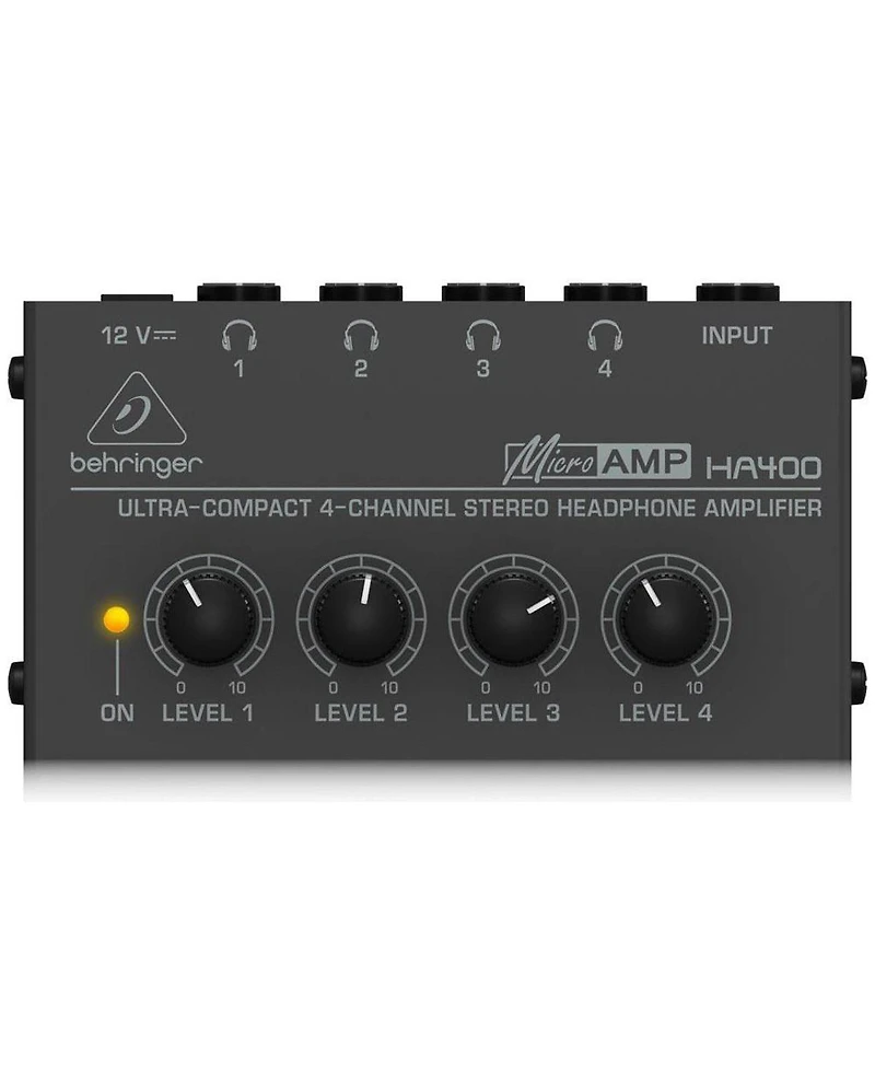 Behringer Ha-400 Ultra Compact 4-Channel Stereo Headphone Amplifier