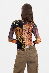 Desigual Women's Printed Long Sleeve T-shirt