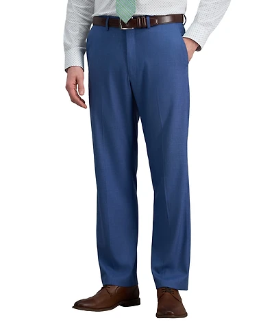 Jmh Men Premium Stretch Classic Fit Flat Front Suit Pant