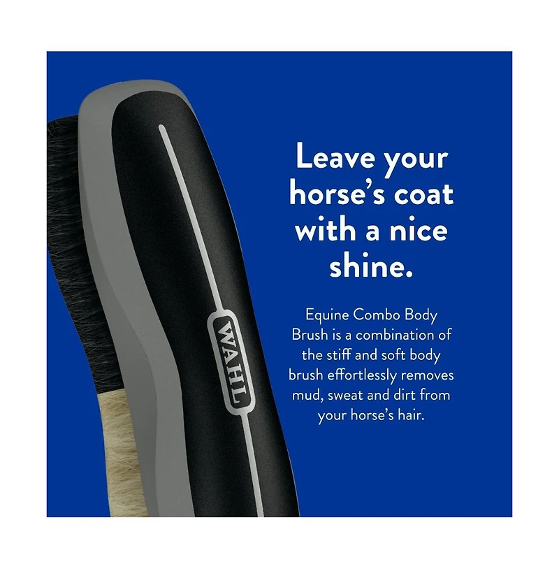 Wahl Professional Animal Equine Grooming Combo Body Horse Brush