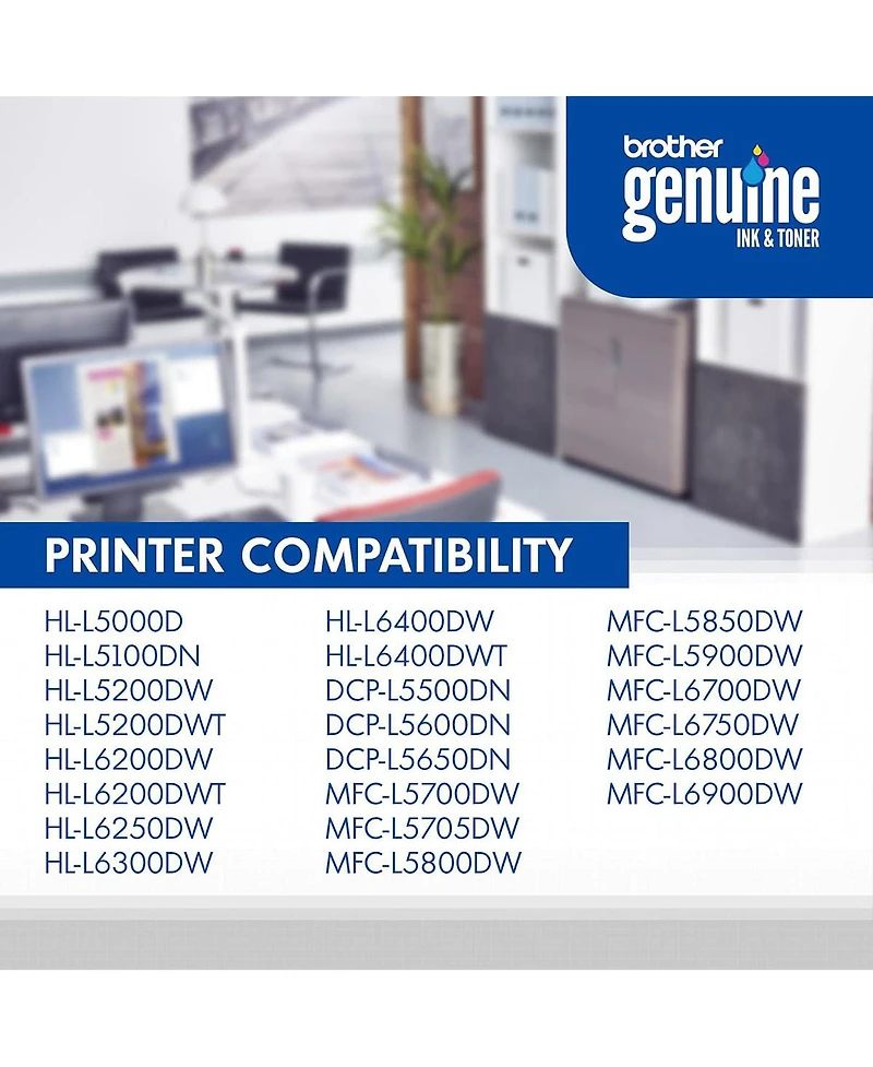 Brother TN850 High Yield Toner Cartridge, Up to 8000 Pages