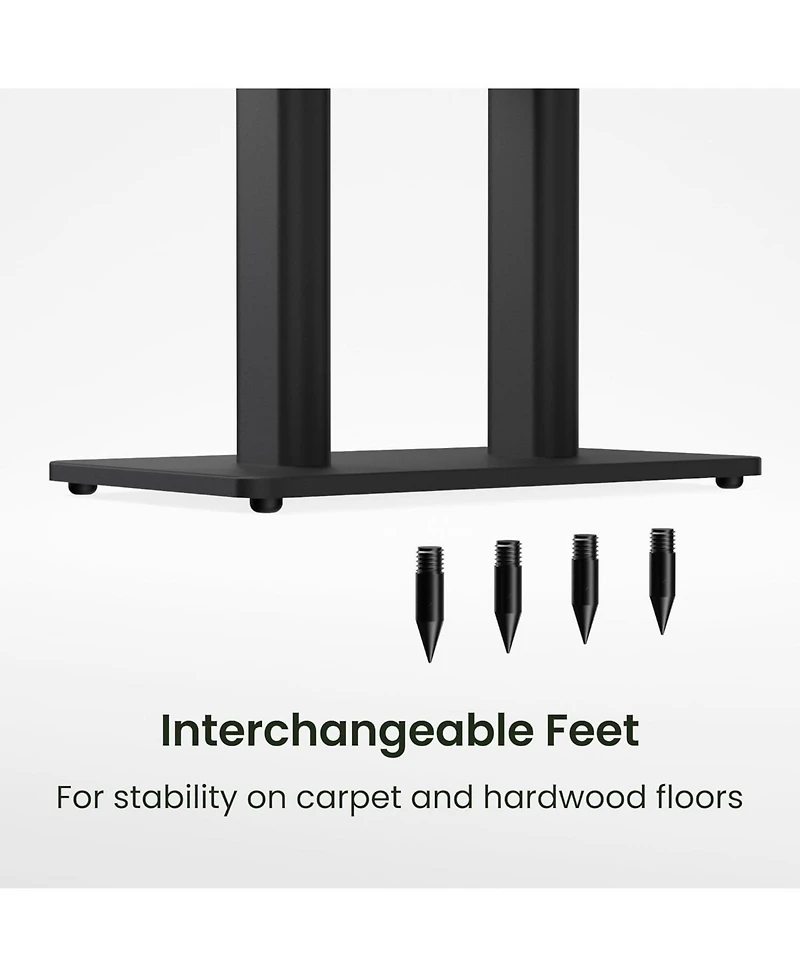 Kanto Sch Universal Height Adjustable Center Channel Speaker Stand