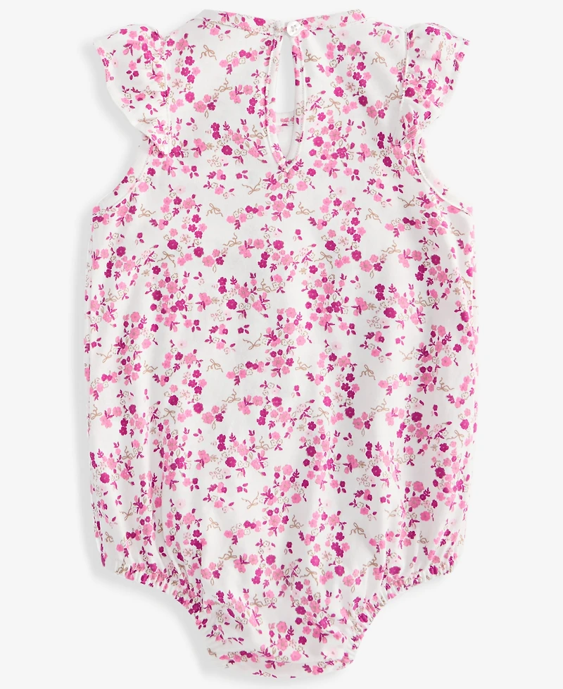 First Impressions Baby Girls' 0M-24M Floral-Print Skirted Sunsuit, Macy's Exclusive