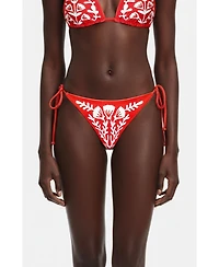 Jessie Zhao New York Women's Coral Garden Reversible Tie Side Bottom