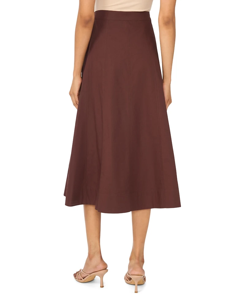 1.state Women's A-Line Midi Skirt