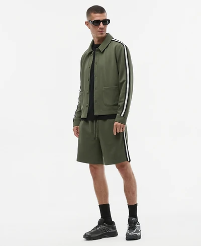Mode of One Men's Sport Mesh Striped 7" Drawstring Shorts, Macy's Exclusive