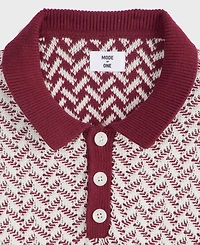 Mode of One Men's Leo Short-Sleeve Polo Sweater, Macy's Exclusive