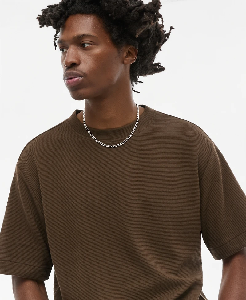 Mode of One Men's Corey Ottoman-Knit T-Shirt, Macy's Exclusive