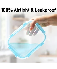 24 Piece Oven Safe Glass Storage Container Set with Lids