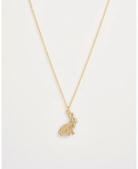 Fable England Enamel Rabbit Short Necklace